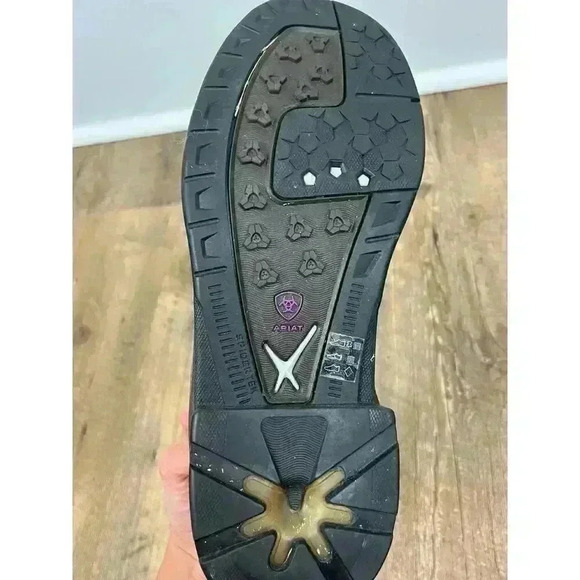 Ariat Women's 7.5B Maxtrak UI Pro Boots Taupe Purple Riding Equestrian EUC - Picture 6 of 8